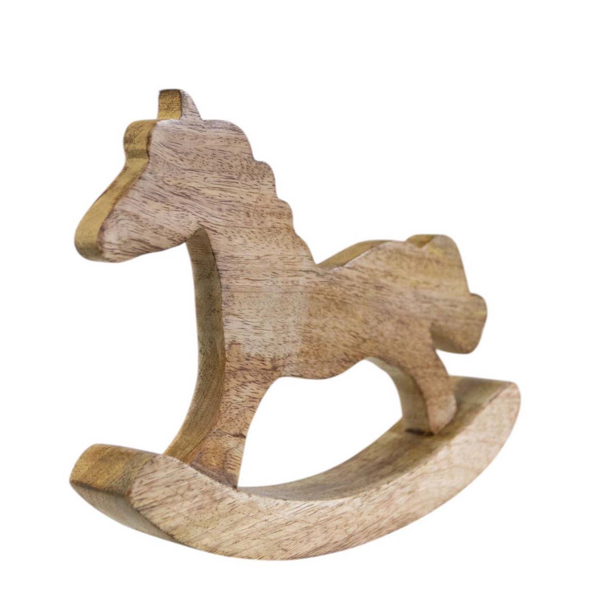 Mars & More - Brand of B Living - Wholesale Decorative Tabletop Object - Rocking horse mango wood 30x22cm1