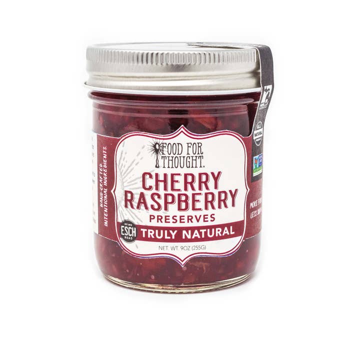 Food For Thought - Wholesale Preserves - Truly Natural Cherry and Raspberry Preserve