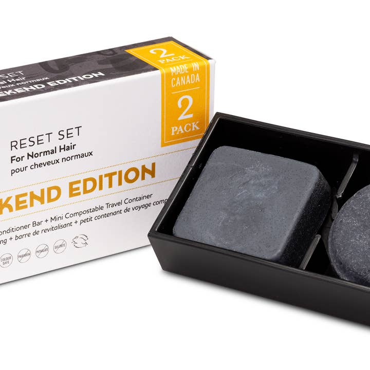 Jack59 Inc. - Vente Disques de shampoing/shampoings solides - Édition Week-end - Barres de Shampooing & Après-shampooing de Voyage - Jack597