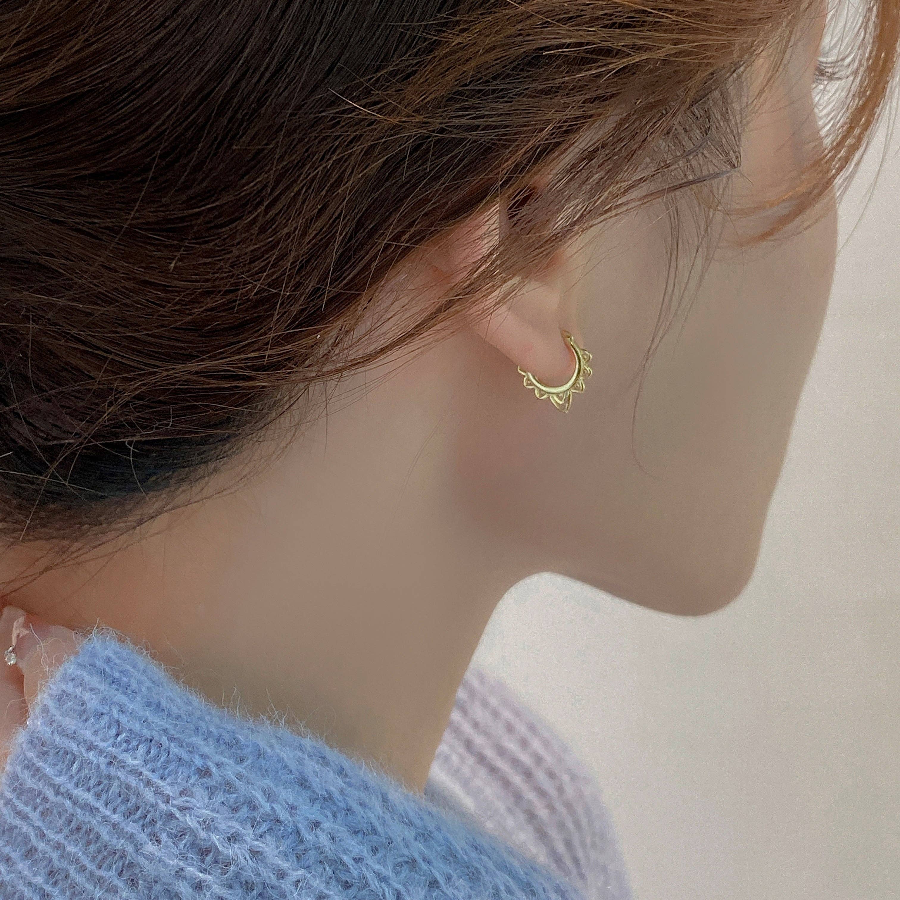 happyzzzsu - Vendita all'ingrosso Orecchini a cerchio - Orecchini a Cerchio in Argento Sterling 9252