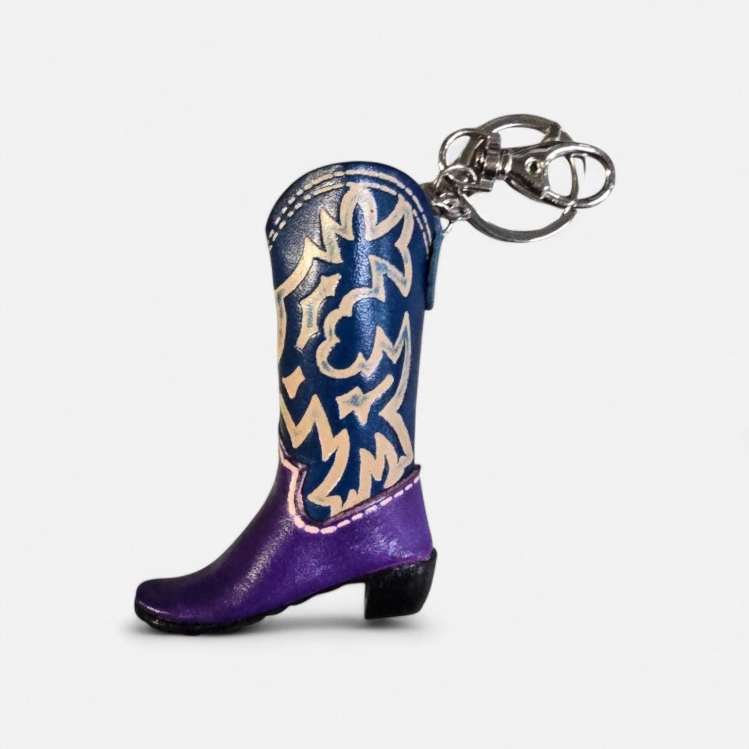 Sunflower Handmade leather inc – Großhandel Schlüsselanhänger – Damen – Handgefertigter Schlüsselanhänger aus Leder in Form eines Cowboyboots4