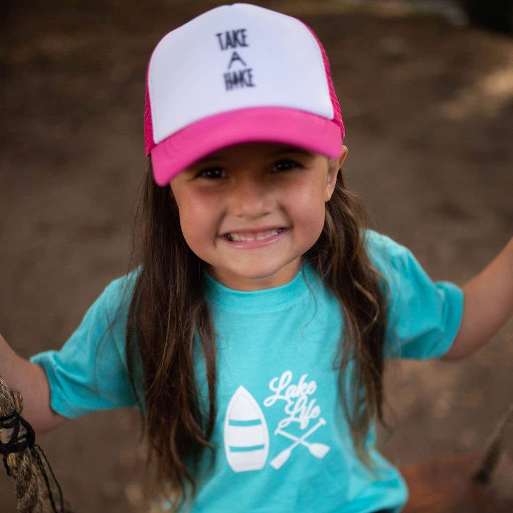 Outdoorable Apparel - Wholesale Kids Hat - Kids - Pink Take A Hike Hat5