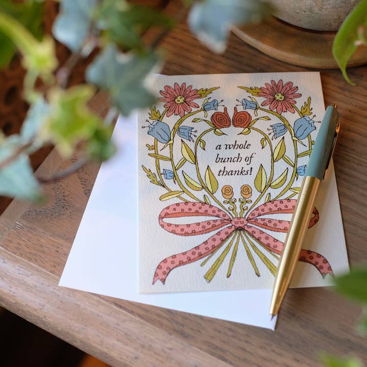 annalisa v. sawtell - Wholesale Stationery/Notecard Set - Bunch of Thanks | Boxed Card Set of 8 | A28