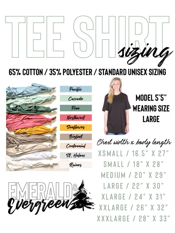 Emerald and Evergreen - Wholesale Screen Printed T-Shirt - Unisex - Orcas3