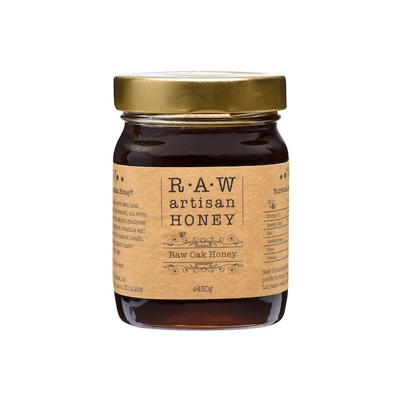 Raw Oak Honey - 450g for wholesale by Raw Artisan Honey