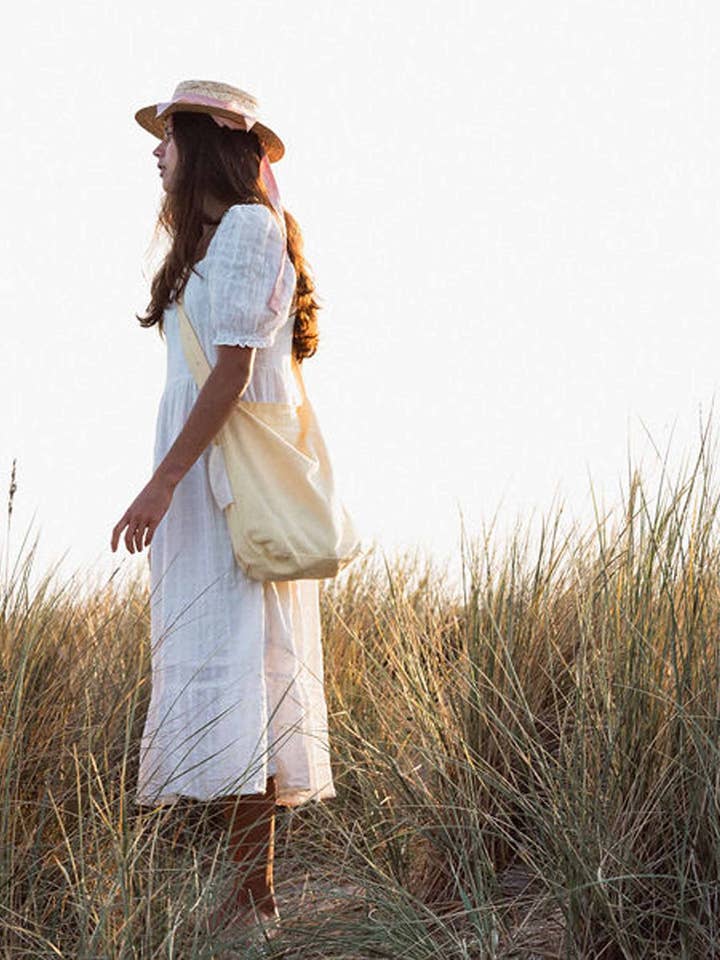 Mira Canvas Bag - Pastel Yellow for wholesale by Tintok