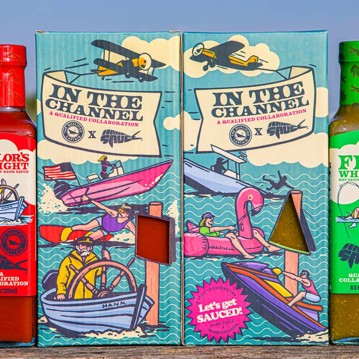 Hank Sauce - Wholesale Hot Sauce - Hank Sauce X Qualified Captain "IN THE CHANNEL" Duo Pack