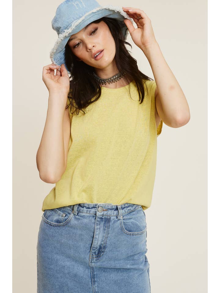 Mimosa - Wholesale Tank Top - Women's - Round Neck Sleeveless Muscle Tank3