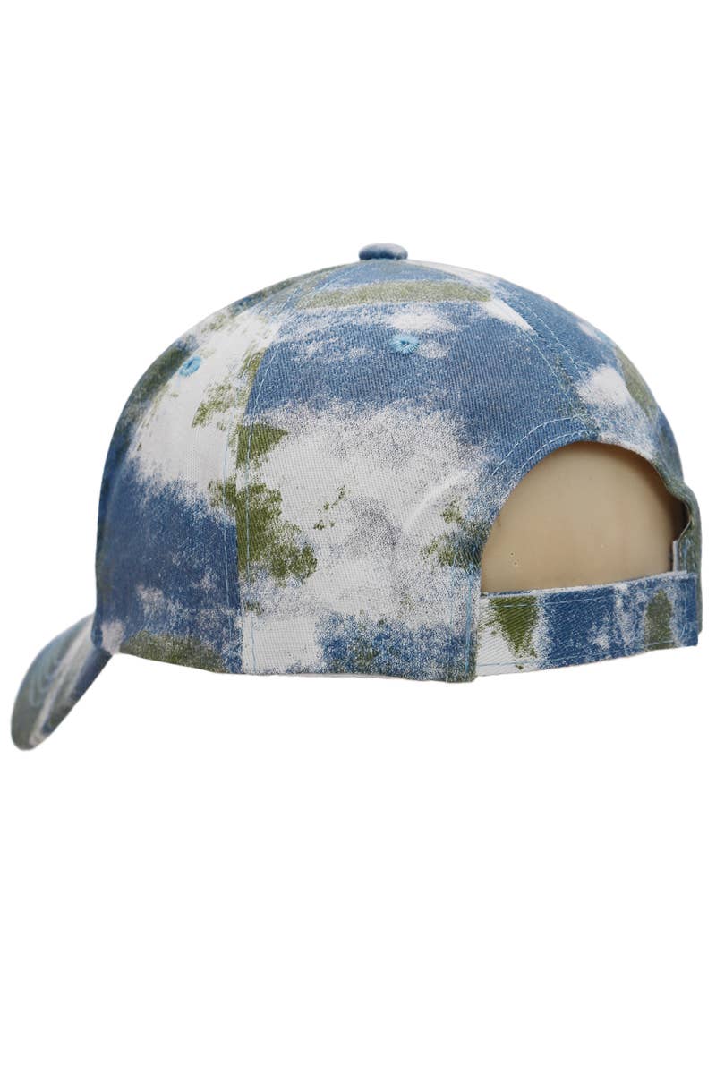 Cap Zone – Engroshandel Baseballkasket - Dame – Pastel spraymaling Tie Dye Confetti Baseballkasket8