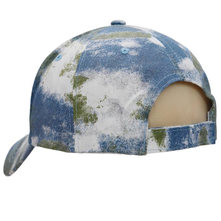 Cap Zone – Engroshandel Baseballkasket - Dame – Pastel spraymaling Tie Dye Confetti Baseballkasket8