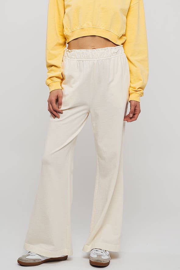 Urban Daizy - Wholesale Lounge Sweatpants/Joggers - Women's - Mineral Wash Wide Leg Elastic Waist Casual Sweatpants19