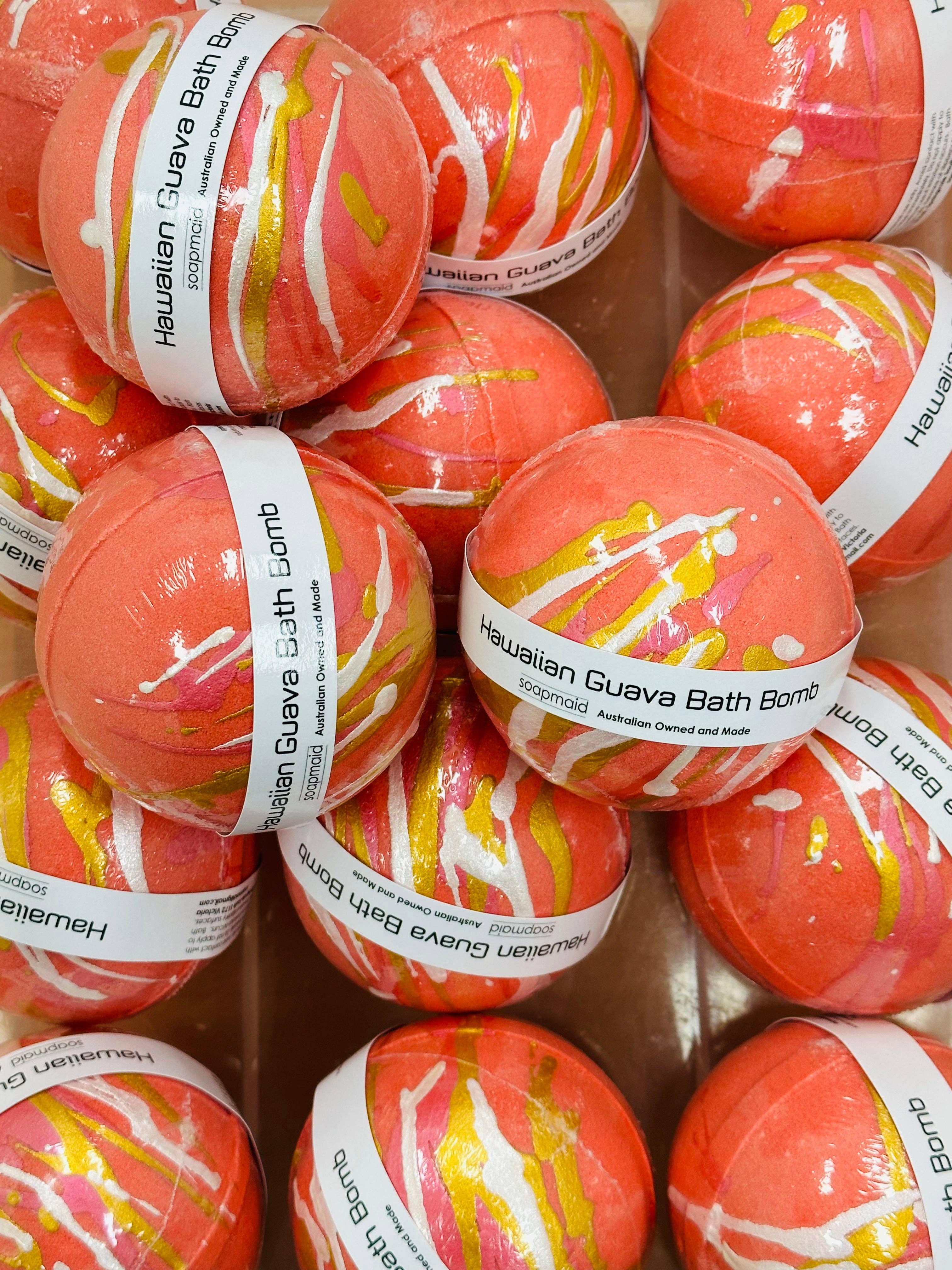 Soapmaid Australia - Wholesale Bath bomb/fizz - Hawaiian Guava Bath Bomb
