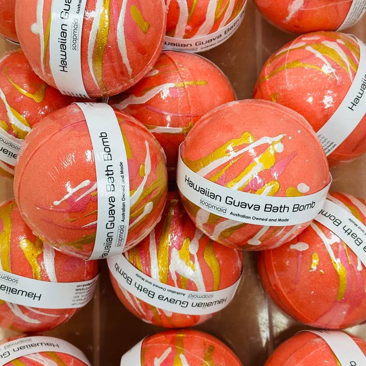 Soapmaid Australia - Wholesale Bath bomb/fizz - Hawaiian Guava Bath Bomb0