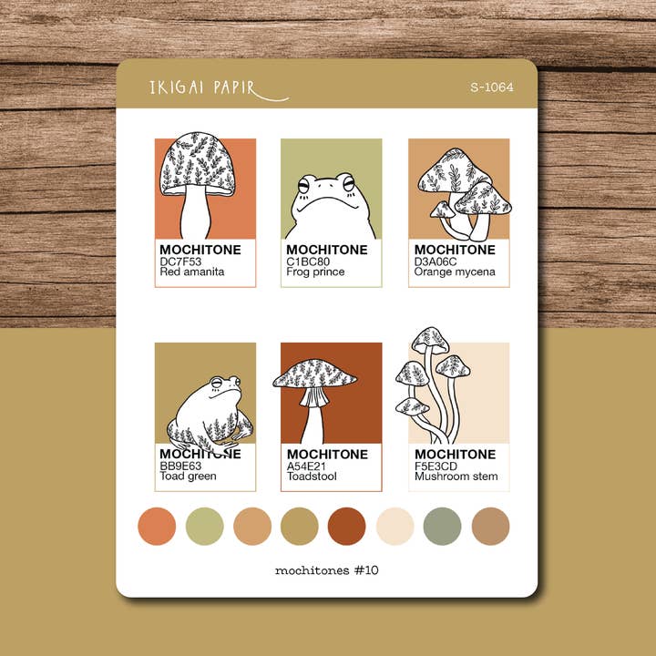 Mochitones #10 Sticker Sheet for engroshandel hos Ikigai Papir