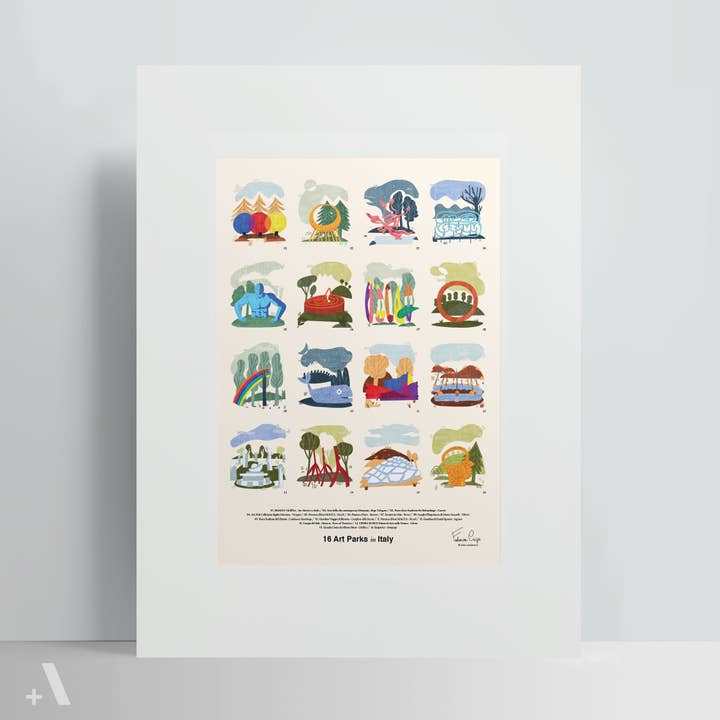 Addvent - Wholesale Poster - Art Parks of Italy / Poster Art Print