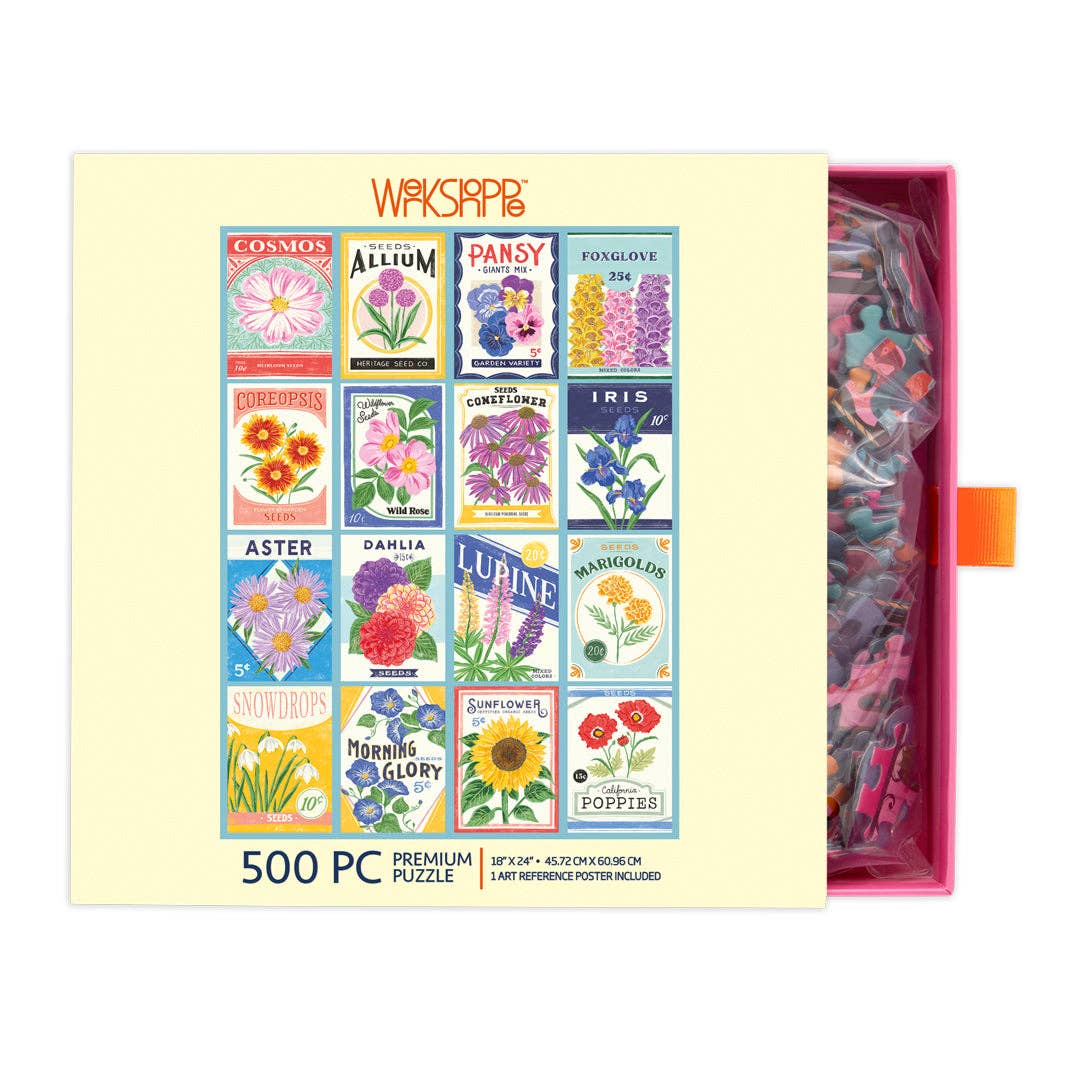 WerkShoppe - Vente Puzzle – adulte - Puzzle de 500 pièces Paquets de graines2