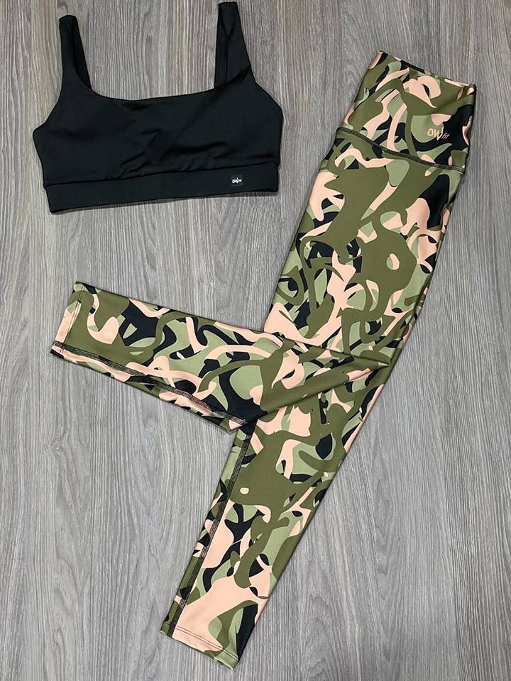 Military Green Forms OWfit Leggings for wholesale by Owfit