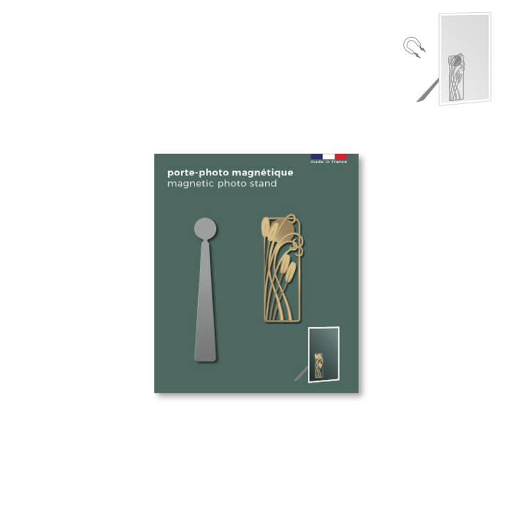 tout simplement - Wholesale Picture Frame - magnetic metal photo holder - art nouveau “reed”1