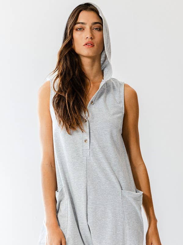 R5390 OUTLET SALE Ärmelloser Kapuzenoverall für den Großhandel von BUCKETLIST OUTLET