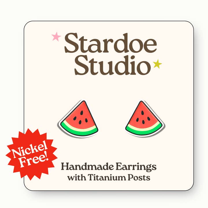 Watermeloen oorbellen voor wholesale door Stardoe Studio