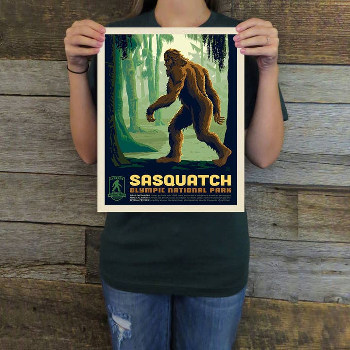 Olympic NP: Sasquatch (Legends) Art Print for wholesale by Anderson Design Group