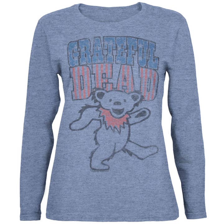 Grateful Dead - Dancing Bear Juniors Long Sleeve T Shirt for wholesale by Official Store