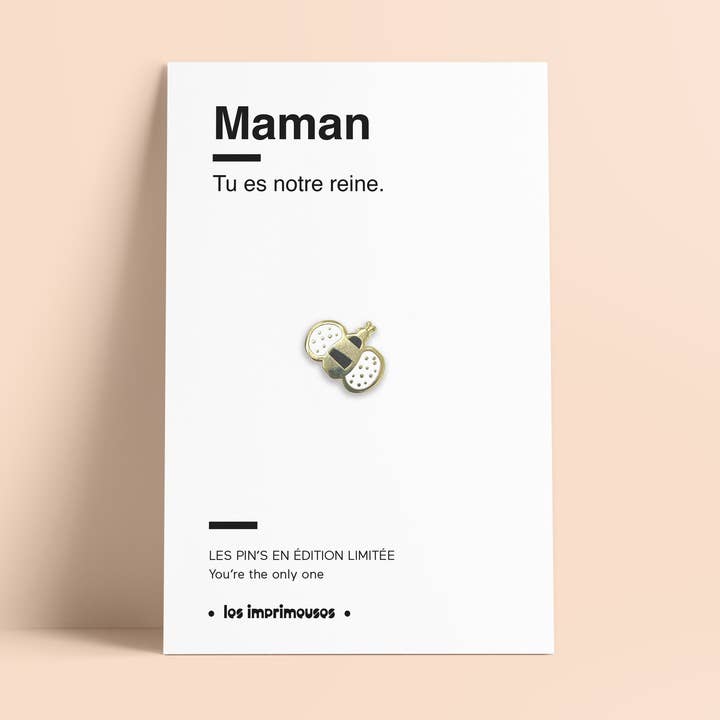 Bee Pin - Mom, you are our queen for wholesale by LES IMPRIMEUSES