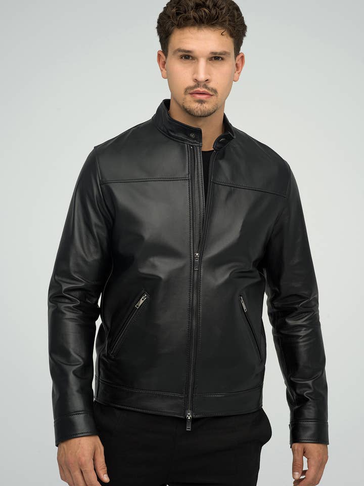 Leather jacket for men 3024 for wholesale by A&A Vesa