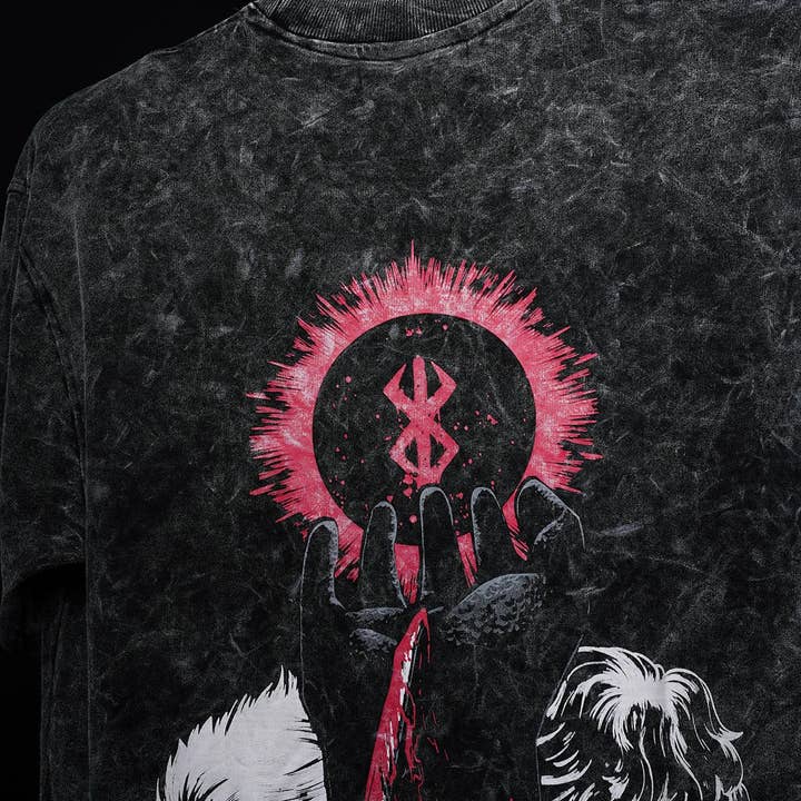 Otaku Kulture - Wholesale Screen Printed T-Shirt - Unisex - Berserk Oversized T shirt1