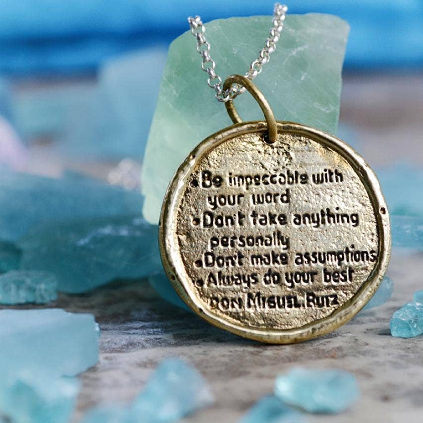 Jewelry Evolution - Wholesale Pendant/Charm Necklace - The Four Agreements Hunab-Ku Necklace17