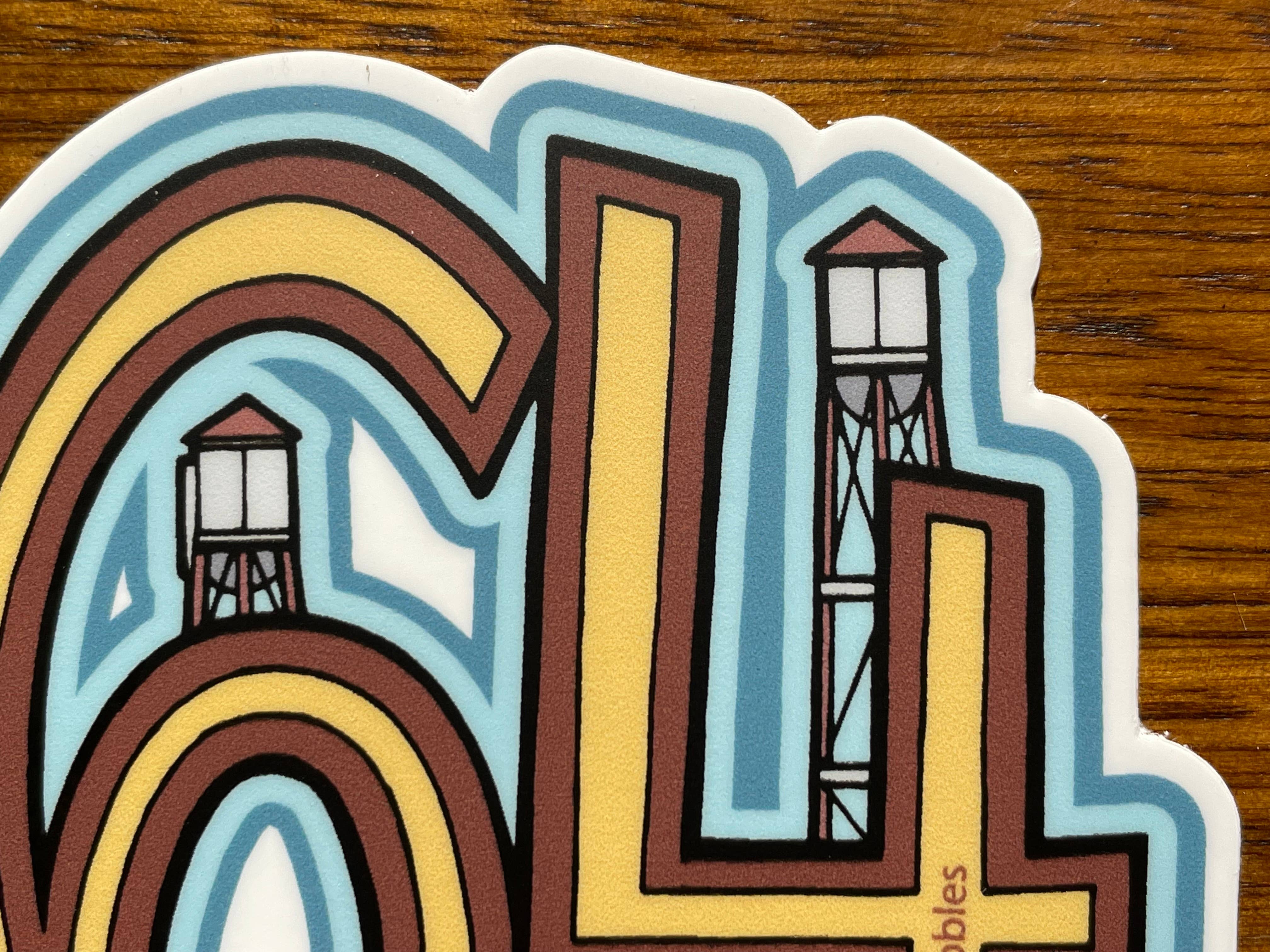 Sprouted Scribbles - Vente Autocollant - Autocollant Greenville 864 Indicatif Régional Upstate - Caroline du Sud SC5