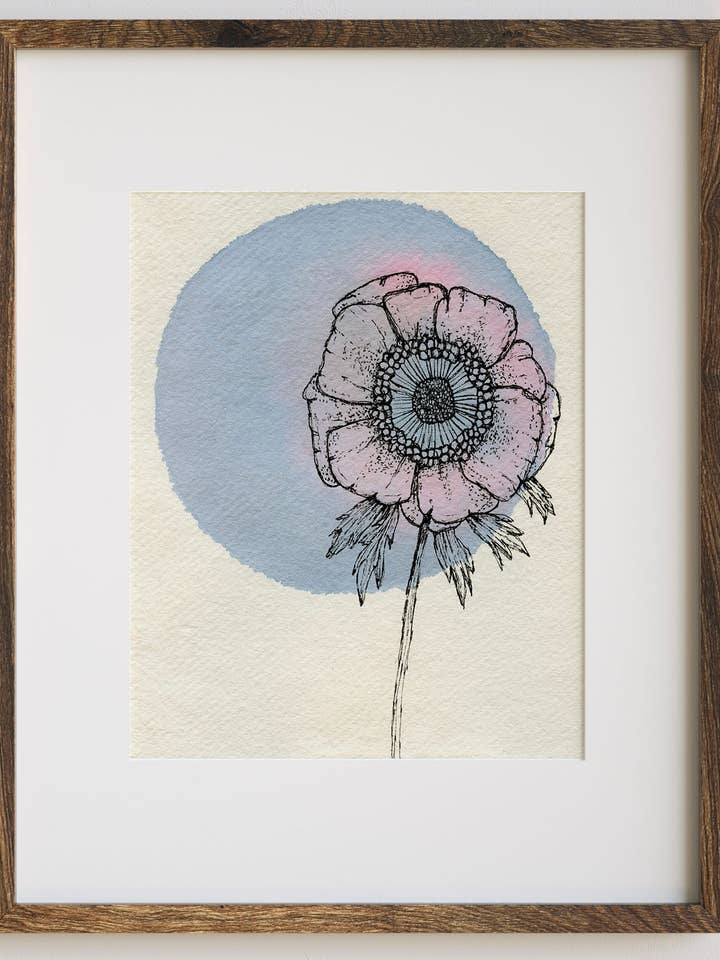 My Anemone Art Print for wholesale by Jradartdesign