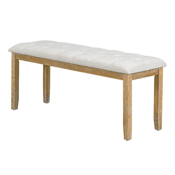 39F Inc. - Wholesale Patio Set - TREXM 6pc Retro Dining Set - Table, 4 Chairs + Bench 14