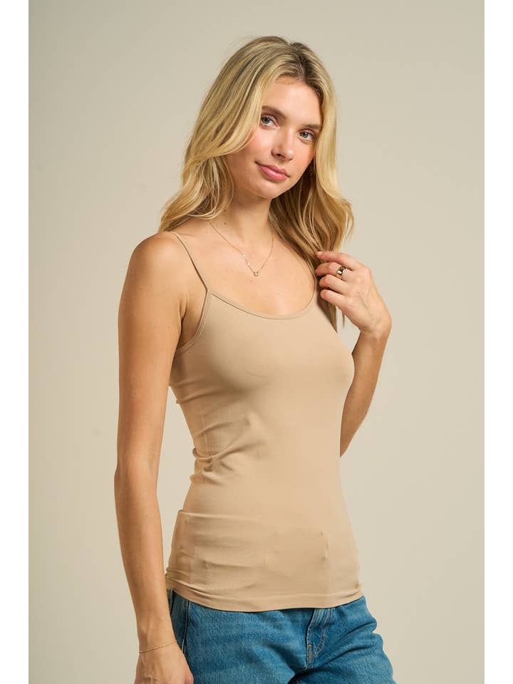 ANWND - Wholesale Tank Top - Women's - S55523-Essential Spaghetti Strap Cami33