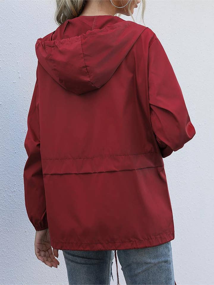 Rosa Clothing - Wholesale Jacket - Women's - Zip waterproof raincoat lightweight hoodie jacket8