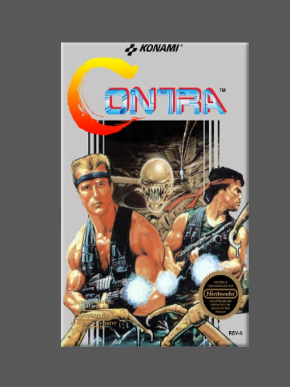 CONTRA, Magnet, Button, Mirror, Nintendo, Video Games for wholesale by Ba Ba Buttons