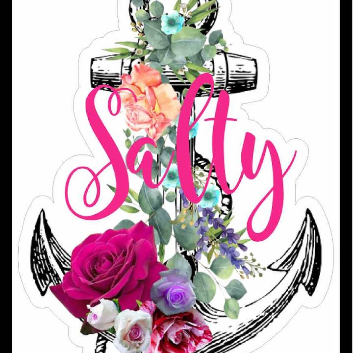 Salty Anchor Decal for wholesale by JAC Wholesale