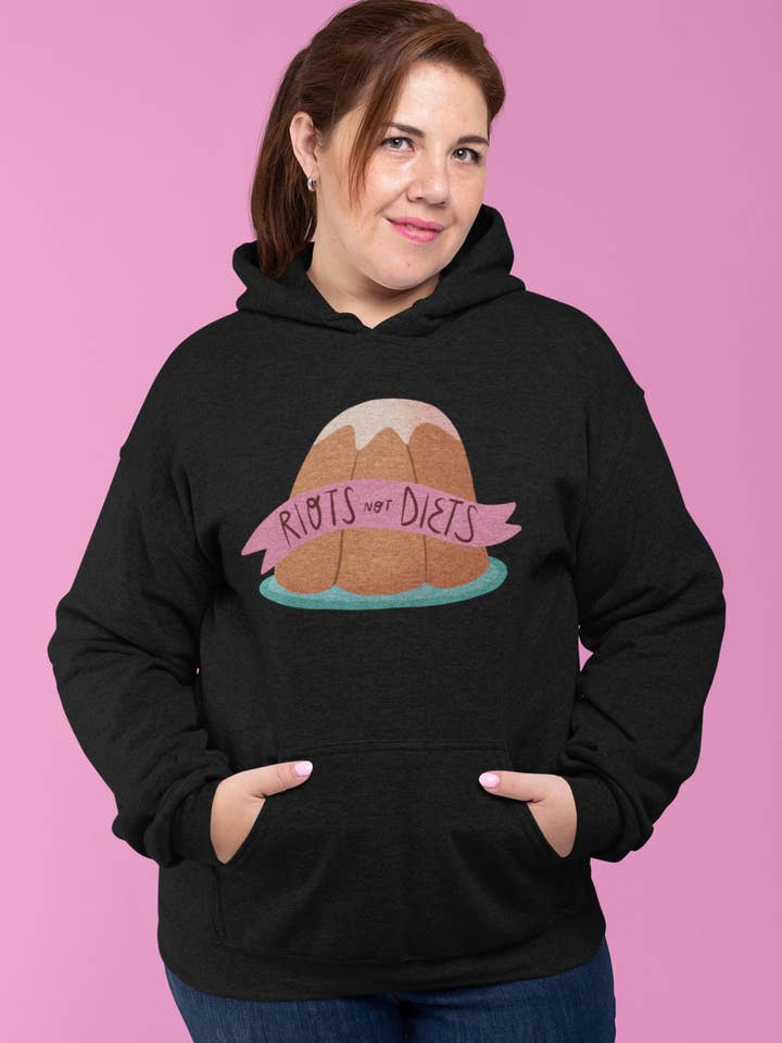 Sweat à capuche unisexe - Émeutes pas régimes pandoro pour la vente par Chiaralascura