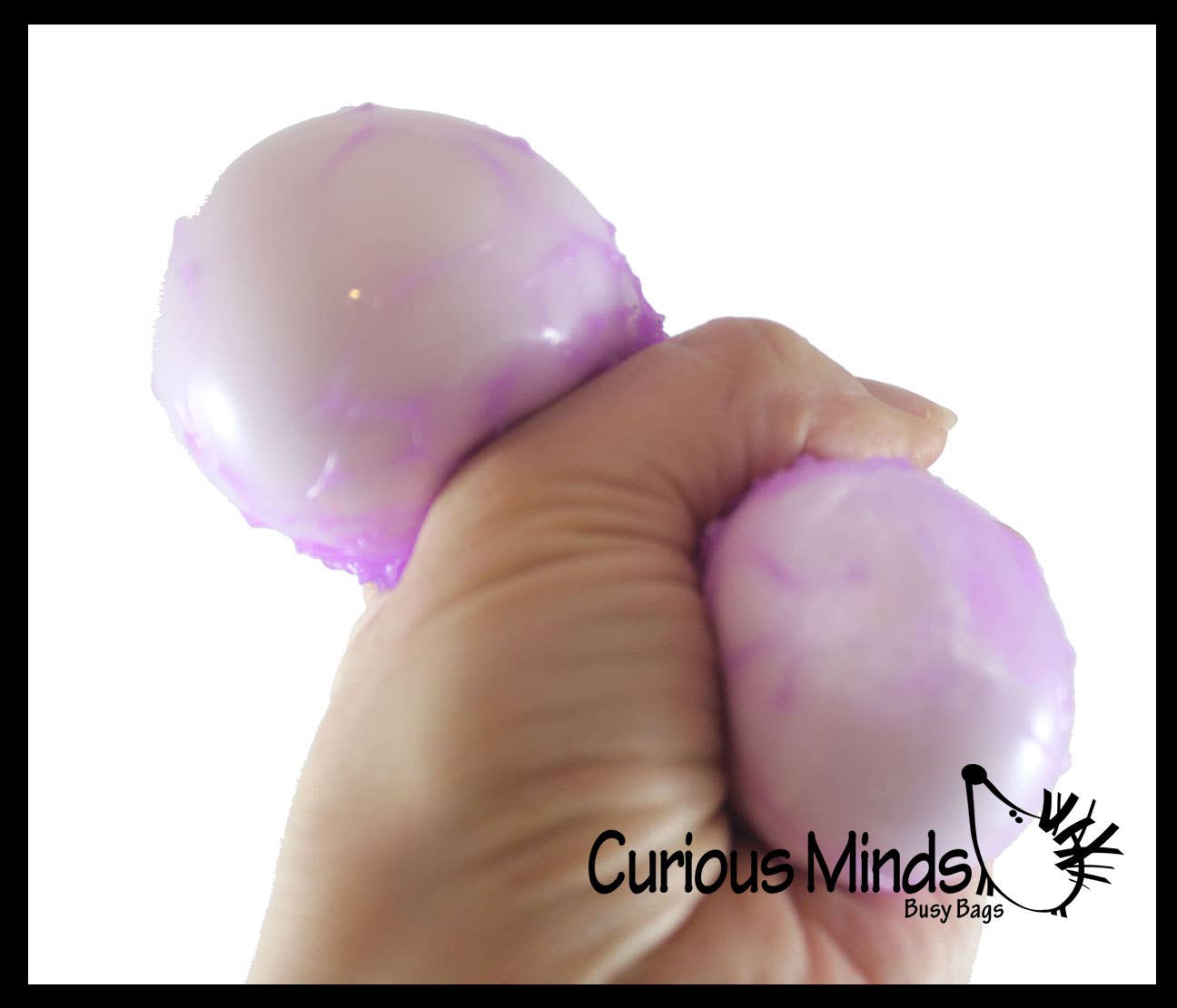 Curious Minds Toys – Engroshandel Stressaflastningsbold/-æltemasse – 1 Boxed 2.5" Tekstureret Doh Filled Stress Ball - Glob Balls -3