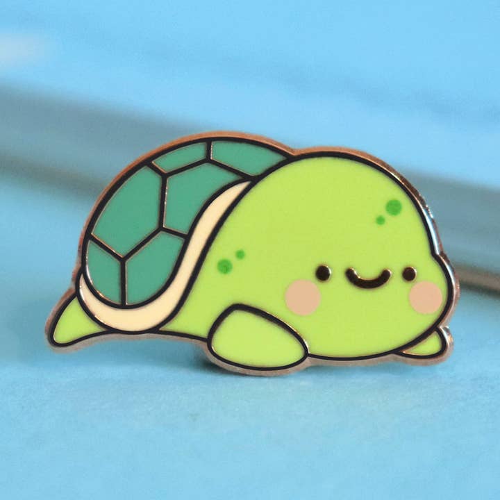 Turtle Enamel Pin for wholesale by Toastedink
