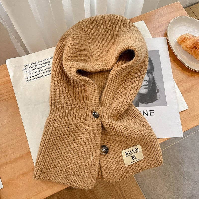 MoodGold - Wholesale Neck Gaiter/Snood - Women's - Chunky Knit Solid Color Neck Warmer3