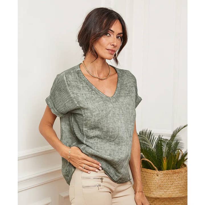 Camiseta texturizada 100% lino REF. 651 y otras tendencias de Resultados para ropa marca al por mayor. Devoluciones gratuitas y condiciones de pago a 60 días en Faire en Faire.