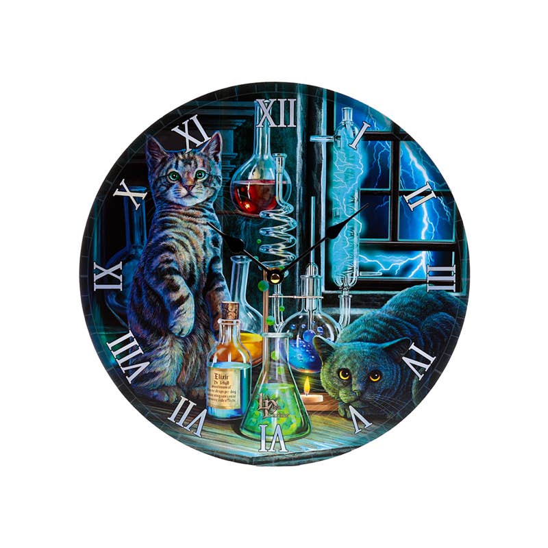 Puckator Ltd - Wholesale Wall Clock - Lisa Parker Jekyll and Hyde Cats Picture Clock1