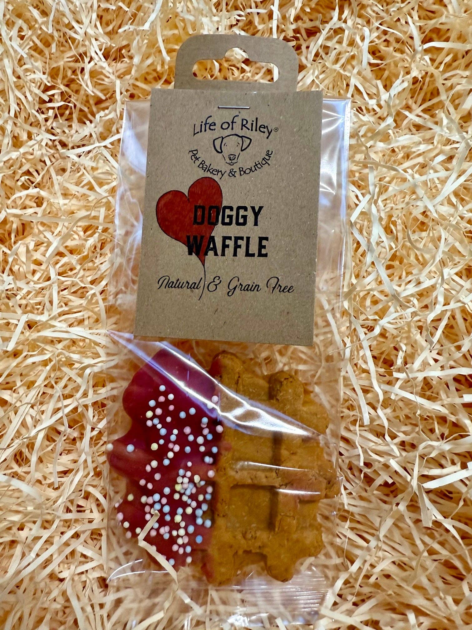 Life Of Riley Bakery Ltd - Wholesale Pet Treats - Dog - Doggy Waffles - Box of 82