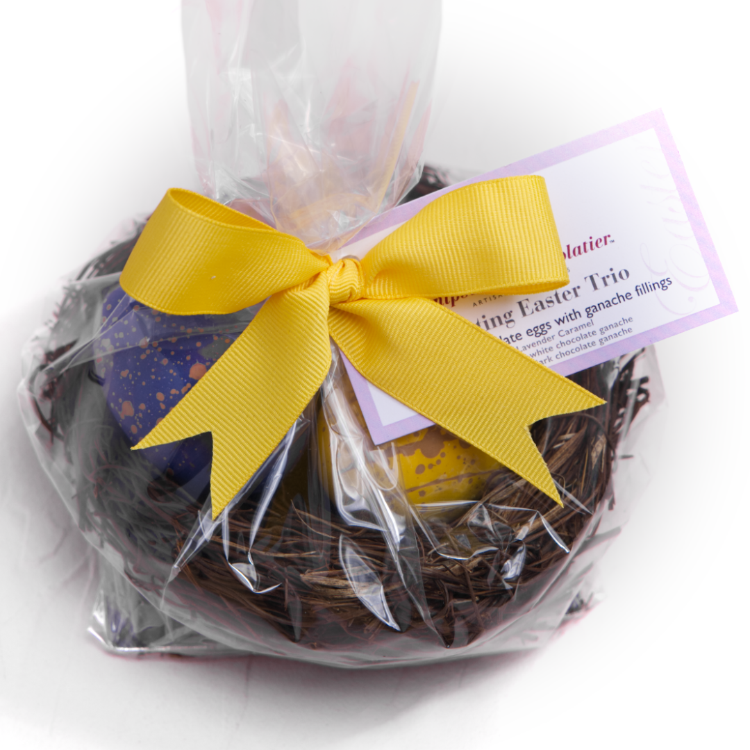 Knipschildt Chocolatier - Vente Chocolat - Trio de nidification printanière en fleurs1