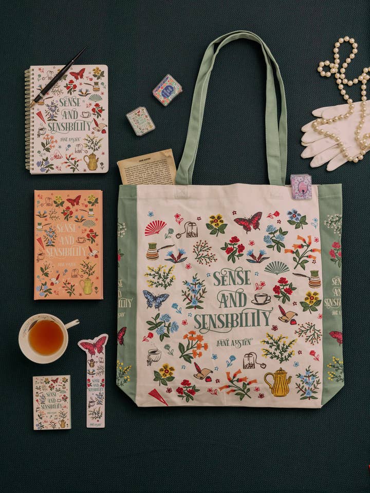 Canvas Tote, Sense and Sensibility for wholesale by Steel Mill and Co.