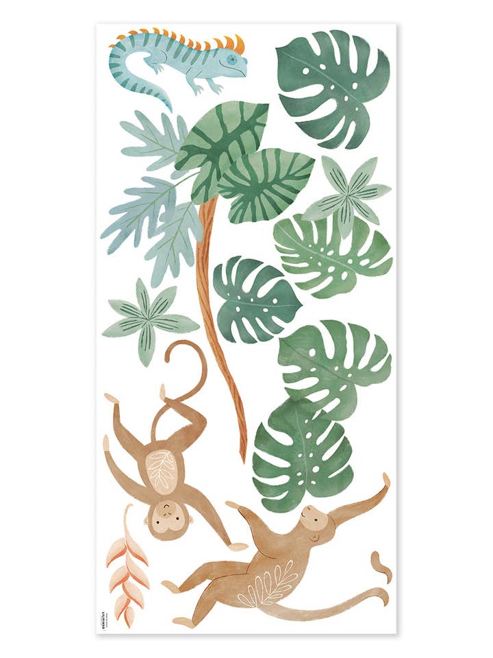 YATSUNI - Muurstickers - Zangers en leguanen (S1561) voor wholesale door LILIPINSO