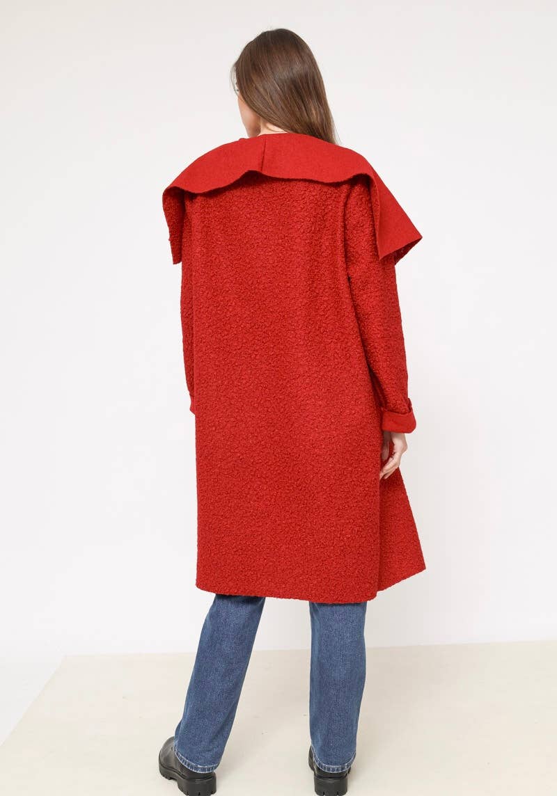 LINEN & COTTON HOUSE - Vente Manteau – femme - VESTE BOUCLETTE MATIERE RESPONSABLE + SIZE  35122 32