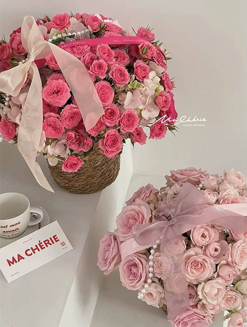 Elegant Design Supply - Wholesale Basket - Plastic Woven Imitation Flower Basket / Bucket5