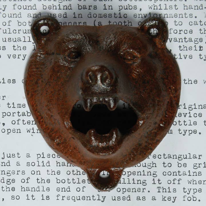 HomArt - Wholesale Bottle/Wine Opener - Bear Bottle Opener - Rust